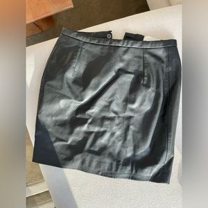 H&M faux leather mini skirt